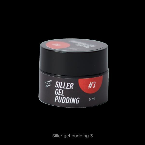 Твердий гель-лак Siller Gel Pudding №3 (червоний), 5мл 6542 фото