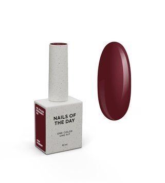 NAILSOFTHEDAY Gel polish Burgundy &ndash; темно-бордовый гель-лак, перекрывающийся в один слой, 10 мл 3590785 фото