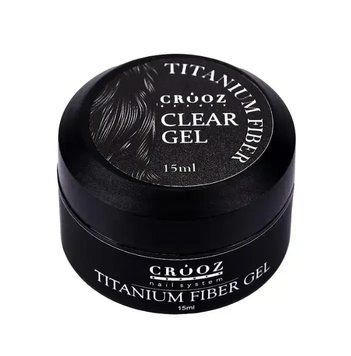 CROOZ гель с волокнами для ремонта и укрепления ногтевой пластины TITANIUM FIBER GEL,15 г 51552 фото