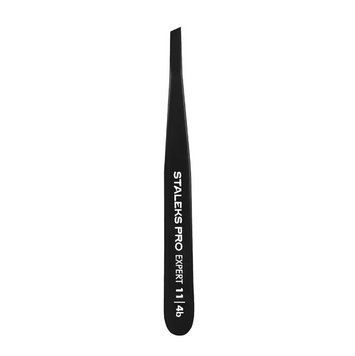 Пинцет для бровей Staleks Pro Expert 11 Type 4 Black TE-11/4B фото