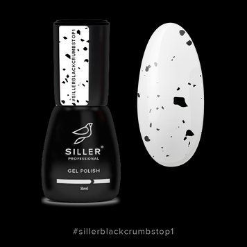 Топ для нігтів Top Black Crumbs Siller Professional №01, 8мл N05080 фото
