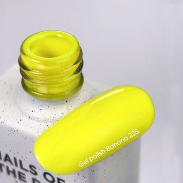 Гель-лак для ногтей NAILSOFTHEDAY Banana - неоново-желтый, 10 мл 5574228 фото