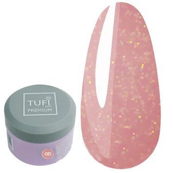 LED/UV гель для наращивания TUFI profi PREMIUM 08 Shine Bitch 5 г 0105919 фото