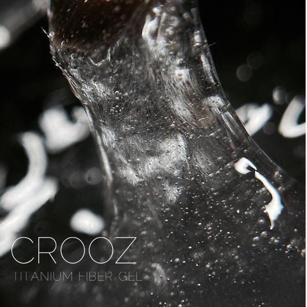 CROOZ гель с волокнами для ремонта и укрепления ногтевой пластины TITANIUM FIBER GEL,15 г 51552 фото