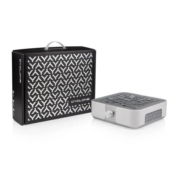 Витяжка CYCLONE X3 SILVER з вугільним НЕРА-фільтром 72W для манікюру та педикюру, silver SCX3 фото