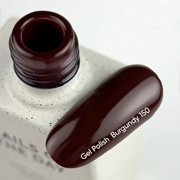 NAILSOFTHEDAY Gel polish Burgundy &mdash; темно-бордовий гель-лак, що перекривається в один шар, 10 мл 3590785 фото