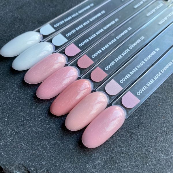 Камуфлююча база NAILSOFTHEDAY Cover base nude shimmer 04 &ndash; з шиммером, 10 мл 17786 фото