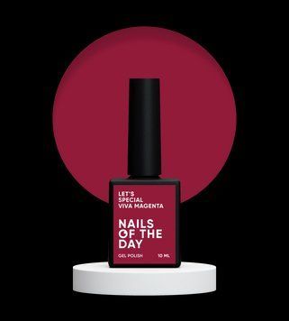 NAILSOFTHEDAY Let's special Viva Magenta &ndash; клюквенный, перекрывающийся в один слой, 10 мл 5645552467 фото