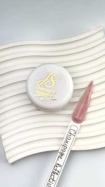 Гель для нарощування нігтів JS Champagne Reflective, 30 г N0068536 фото