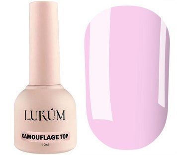 Топ для гель лака (светло-розовый) Lukum Top Camouflage Rose Lipstick 10 мл N09465 фото