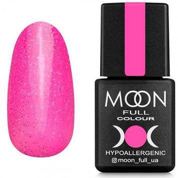 Гель-лак MOON FULL Opal color №506 бліда фуксія з різнобарвним шимером, 8 мл. N031506 фото