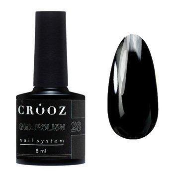 Гель-лак для ногтей Crooz 28 черный 8 мл N008028 фото
