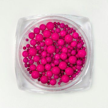 Puffy Dot Siller DARK PINK, 5 g (бусинки для декора) FL05 фото