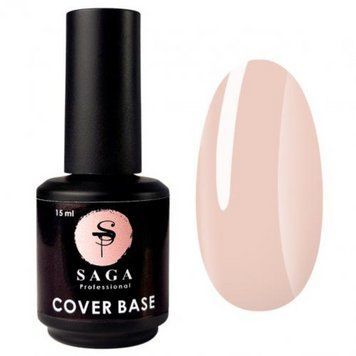 Камуфлююча база для нігтів SAGA Cover Base Elastic №03, 15 мл 651198 фото