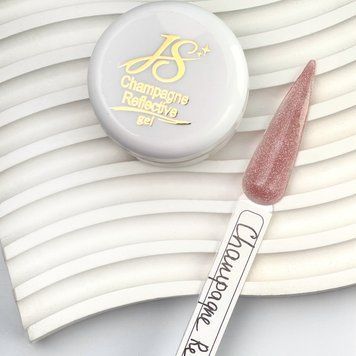 Гель для наращивания ногтей JS Champagne Reflective, 30 г N0068536 фото
