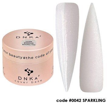 Камуфлирующая база для ногтей DNKa' Cover Base 042 Sparkling, 30 мл DNKA0042-30 фото