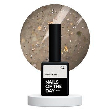 Світловідбиваюча база для нігтів NAILSOFTHEDAY Reflective 04, 10 мл 98797665 фото