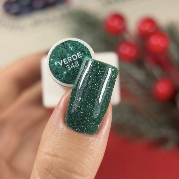 NAILSOFTHEDAY Gel Polish Verde &mdash; зелений світловідбиваючий гель&ndash;лак для нігтів, 10 мл 4825522600004 фото