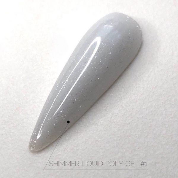 Жидкий полигель с шиммером Crooz SHIMMER Liquid Polygel №01, 15 мл N8016803 фото