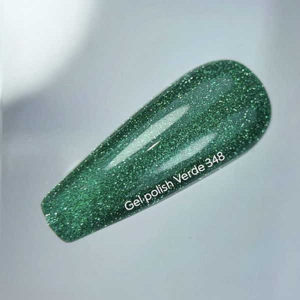 NAILSOFTHEDAY Gel Polish Verde &mdash; зелений світловідбиваючий гель&ndash;лак для нігтів, 10 мл 4825522600004 фото