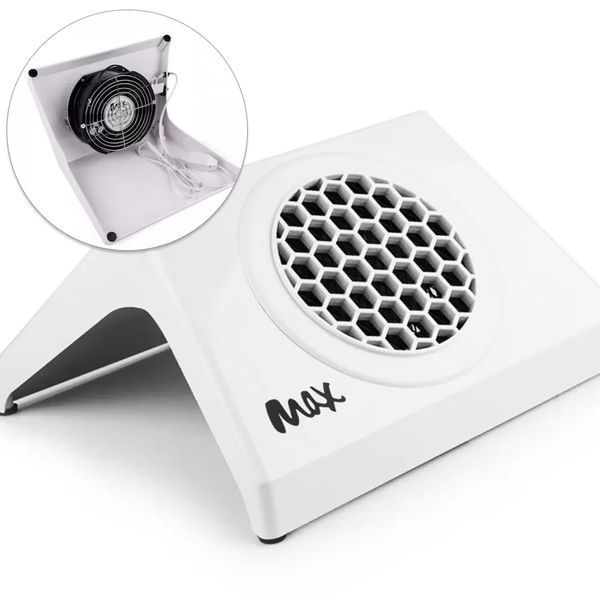 Вытяжка для маникюра 100Вт, MAX Ultimate 4, с регулятором скорости, Белая N646256 фото