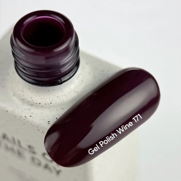 NAILSOFTHEDAY Gel polish Wine &mdash; виноградно-винний гель-лак, що перекривається в один шар, 10 мл 3590786 фото