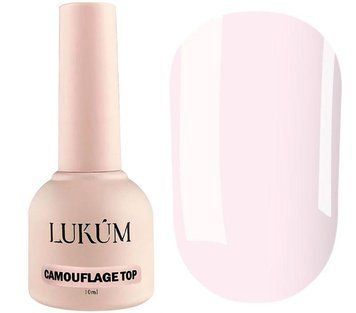 Топ для гель лака (нежно-розовый) Lukum Top Camouflage Rouge 10 мл N09466 фото
