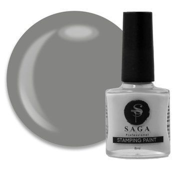 Лак для стемпинга Saga Stamping paint №22, 8 мл (серый) N015870 фото