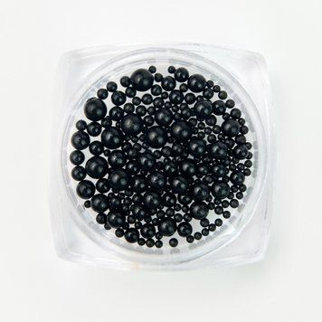 Puffy Dot Siller BLACK, 5 g (бусинки для декора) FL06 фото