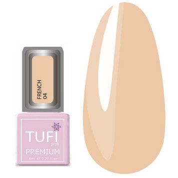 Гель-лак TUFI profi PREMIUM French 04 бежевый 8 мл 0102540 фото