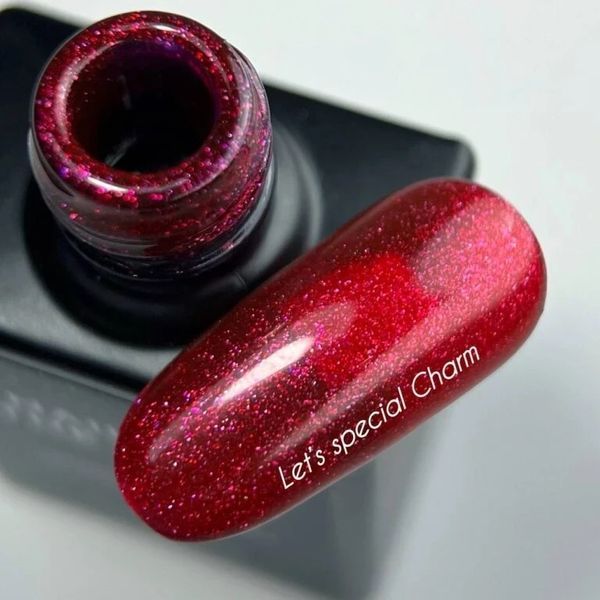 NAILSOFTHEDAY Let&rsquo;s special Charm &mdash; малиново-рожевий із дрібним шимером гель&ndash;лак для нігтів, що перекриває в один шар, 10 мл 4854 фото