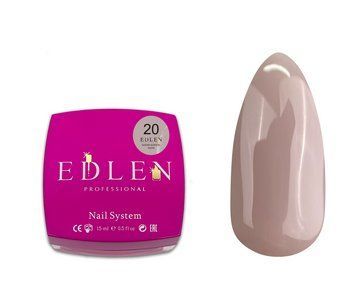 Edlen Гель для ногтей Water Acrygel Nude 020, 15 мл 134920 фото