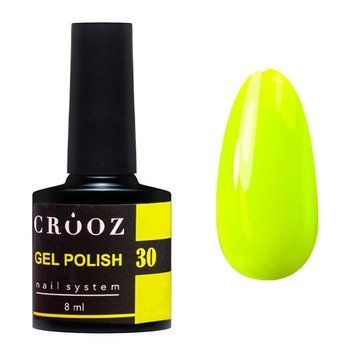 Гель-лак для ногтей Crooz 30 неоновый желто-салатовый 8 мл N008030 фото