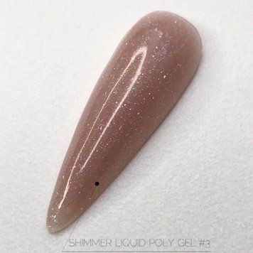 Жидкий полигель с шиммером Crooz SHIMMER Liquid Polygel №03, 15 мл N8016803 фото