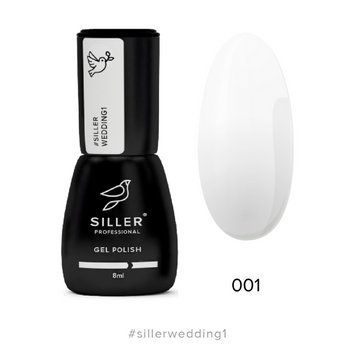 Гель-лак Siller Wedding №01 (холодний білий), 8мл N0131654 фото