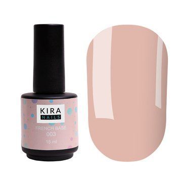 База для ногтей Kira Nails French Base 003 (бежевый), 15 мл N01885 фото