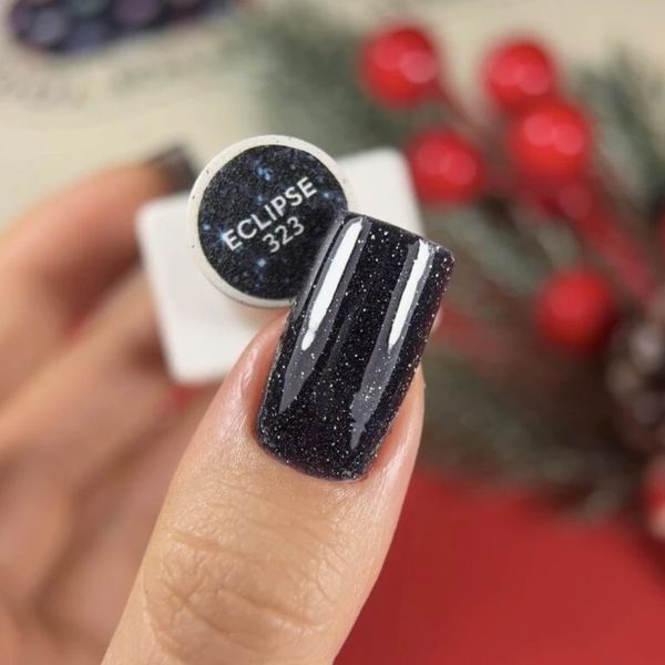 NAILSOFTHEDAY Gel Polish Eclipse &mdash; чорно-синій світловідбиваючий гель&ndash;лак для нігтів, 10 мл 4825522300003 фото
