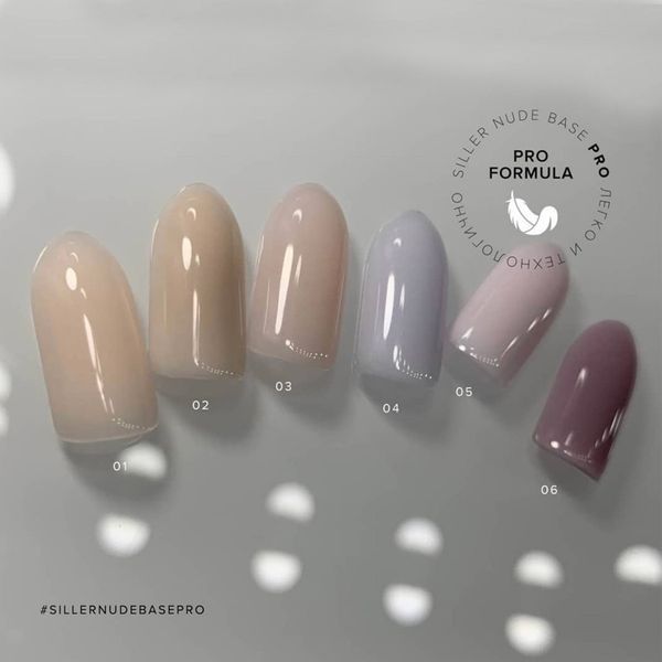 Нюдова база для нігтів Siller Nude Base Pro №2, 30мл N02933 фото