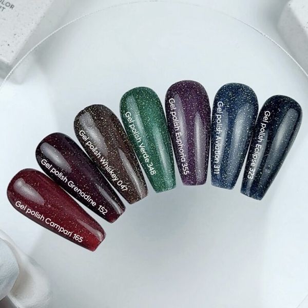 NAILSOFTHEDAY Gel Polish Eclipse &mdash; чорно-синій світловідбиваючий гель&ndash;лак для нігтів, 10 мл 4825522300003 фото