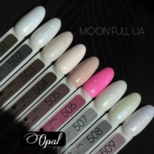 Гель-лак MOON FULL Opal color №508 полупрозрачный с синими блестками, 8 мл. N031508 фото