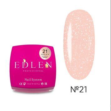 Гель для наращивания Edlen Builder Builder Gel Princess №21 с шиммером (теплый бежевый),15 мл 000133021 фото