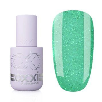 Камуфлирующая база зеленая с глитером Oxxi Sugar Base №10 , 10 мл 3068 фото