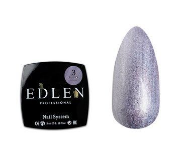 Гель краска для ногтей EDLEN. Metal Gel №3 Lilac, 5 мл, лиловое серебро N00453 фото