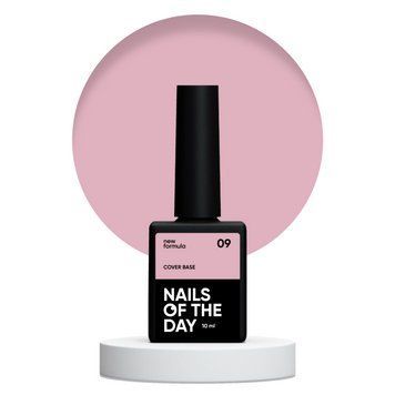 База для нігтів Nailsoftheday Cover base NEW Formula 09 &mdash; сучасний нюд, 10 мл 54769 фото