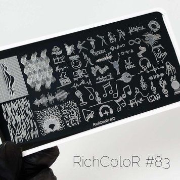 Пластина для стемпинга RR-83 на пластиковой основе N03256 фото
