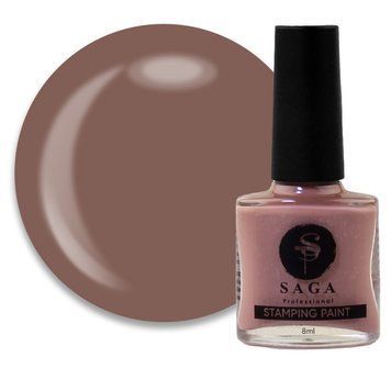 Лак для стемпинга Saga Stamping paint №25, 8 мл (какао) N015873 фото