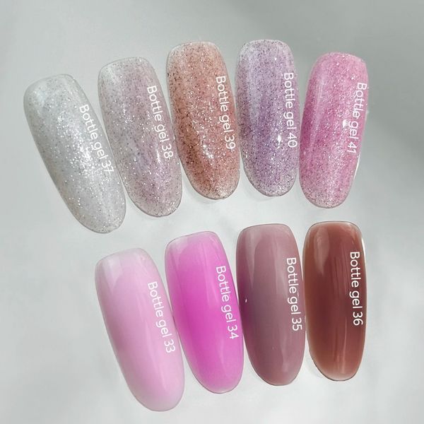 NAILSOFTHEDAY Bottle gel 33 &ndash; ніжно-рожевий надміцний гель для укріплення нігтів, 10 мл 48233239 фото