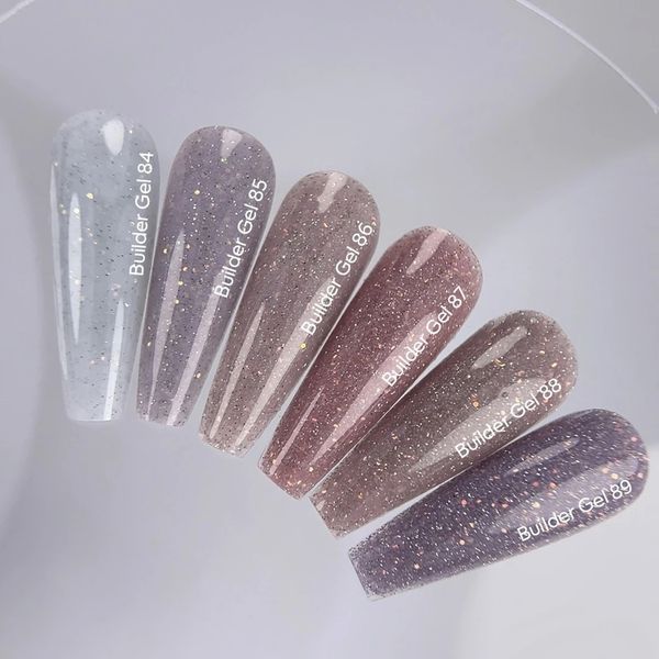 NAILSOFTHEDAY Builder gel 84 - молочный с опаловым блеском светоотражающий гель для наращивания, 15мл 4823684 фото