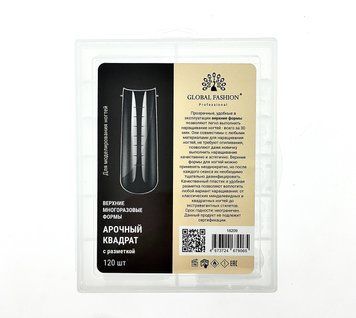 Верхние многоразовые формы с разметкой Global Fashion, арочный квадрат, 120 шт 18209 фото