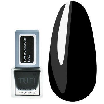 Лак для стемпінгу TUFI profi PREMIUM Stamping чорний 8 мл 0295883 фото